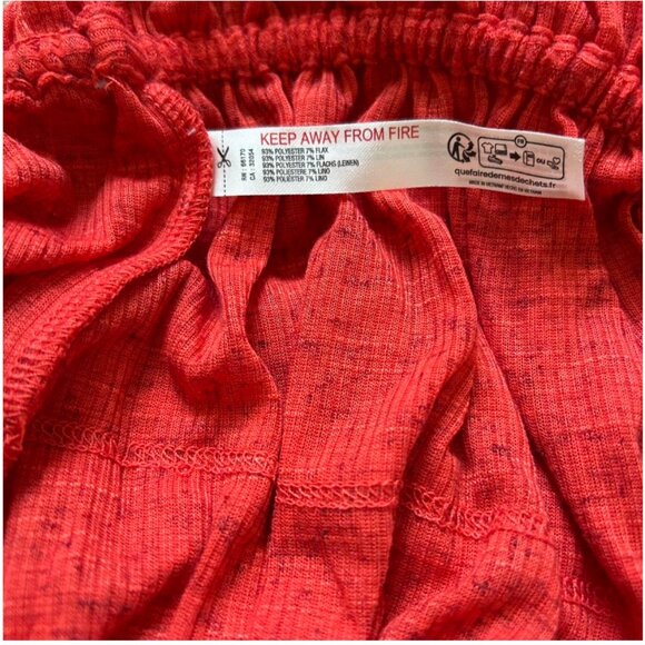 Free People Free-est NWT red blouse size M - Picture 7 of 7